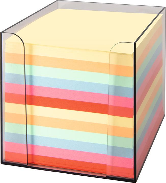 Actual product image Folia Note box Topas-transparent (9.5 x 9.5 x 9.5 cm)
