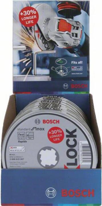 Actual product image Bosch Professional Zubehör PRO Stainless Steel and Metal X-Lock cutting disc, 125 x 1 x 22.23 mm