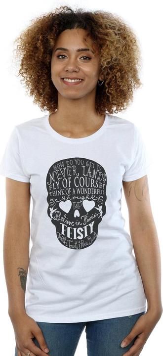 Actual product image Disney Womens/Ladies Tinker Bell Skull Cotton T-Shirt (XXL)