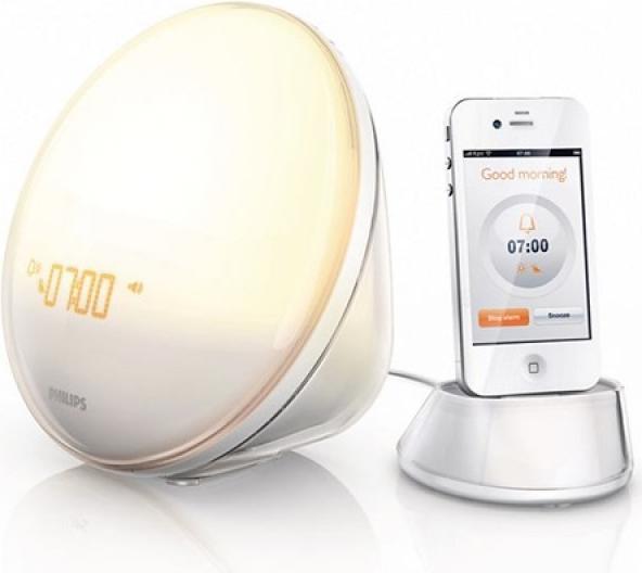 Image du produit Philips Eveil Lumière HF3550 avec station d'accueil pour iPhone