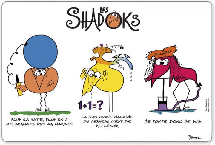 Actual product image Winkler 3-currency placemat shadoks (3 x, 30 x 45 cm)