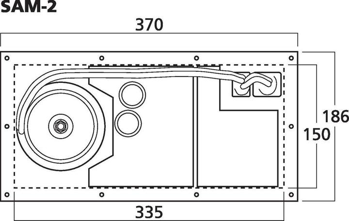 Produktbild Monacor Subwoofer-Aktiv-Modul (Röhren-Verstärker)