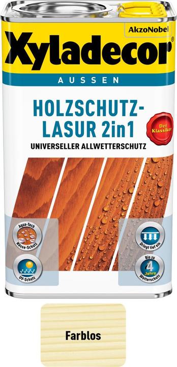 Produktbild Xyladecor Holzschutzlasur (Farblos, 5 l)