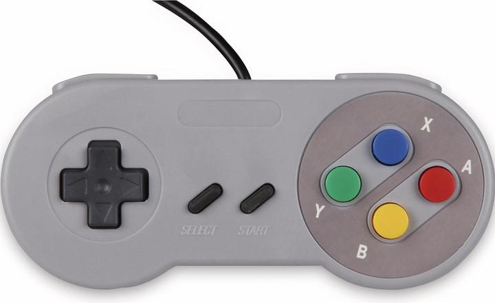 Actual product image Joy-it Gamepad SNES Design Gamepad Raspberry Pi®, universal Grey (PC)