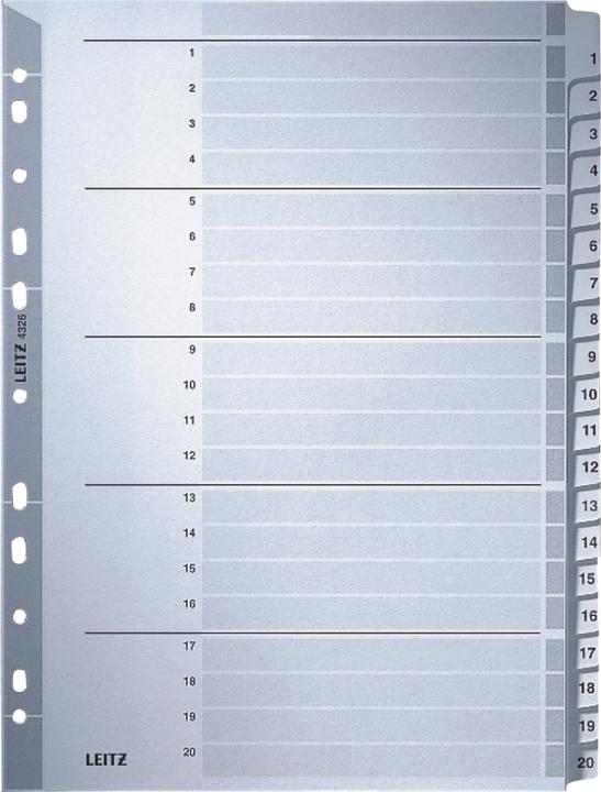 Nutritional values and ingredients Leitz Register cardboard
