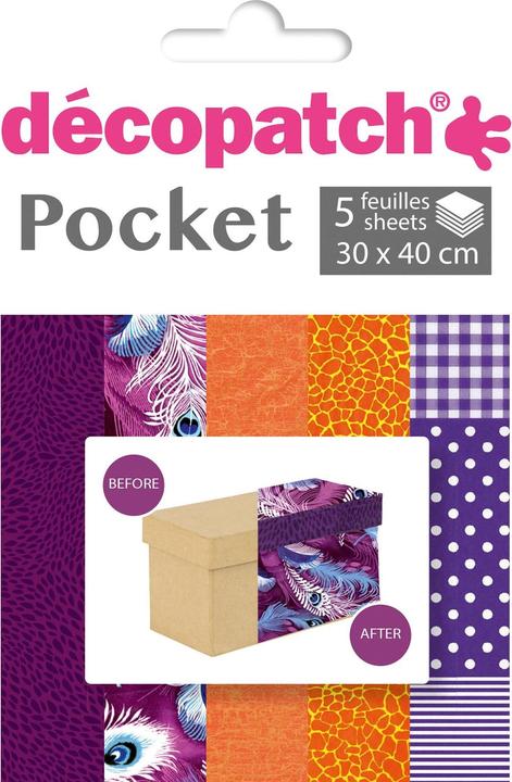 Décopatch Decopatch-Papier (20 g/m², 5 x)