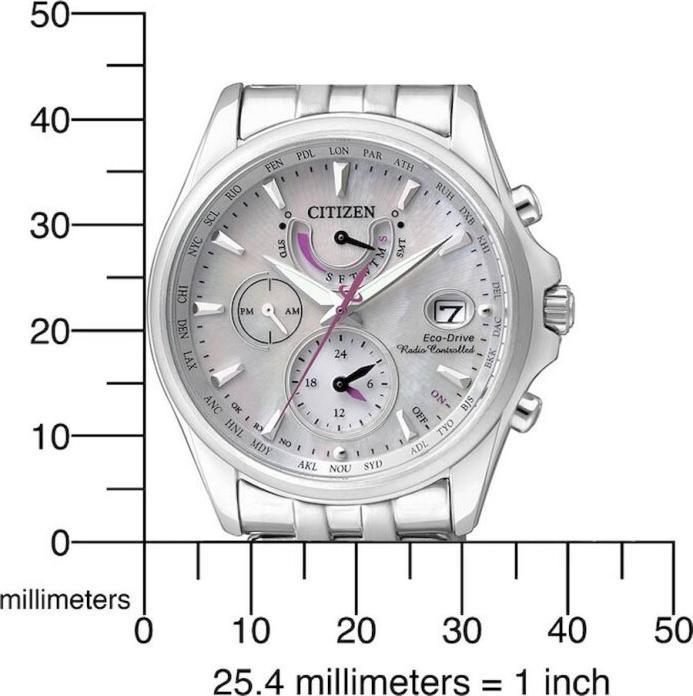 Actual product image Citizen Ladies Radiocontrolled FC0010-55D (L) (Digital watch, Radio-controlled clock, 39 mm)