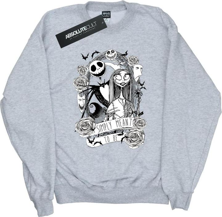 Disney Nightmare Before Christmas Simply Meant To Be Sweatshirt Mädchen