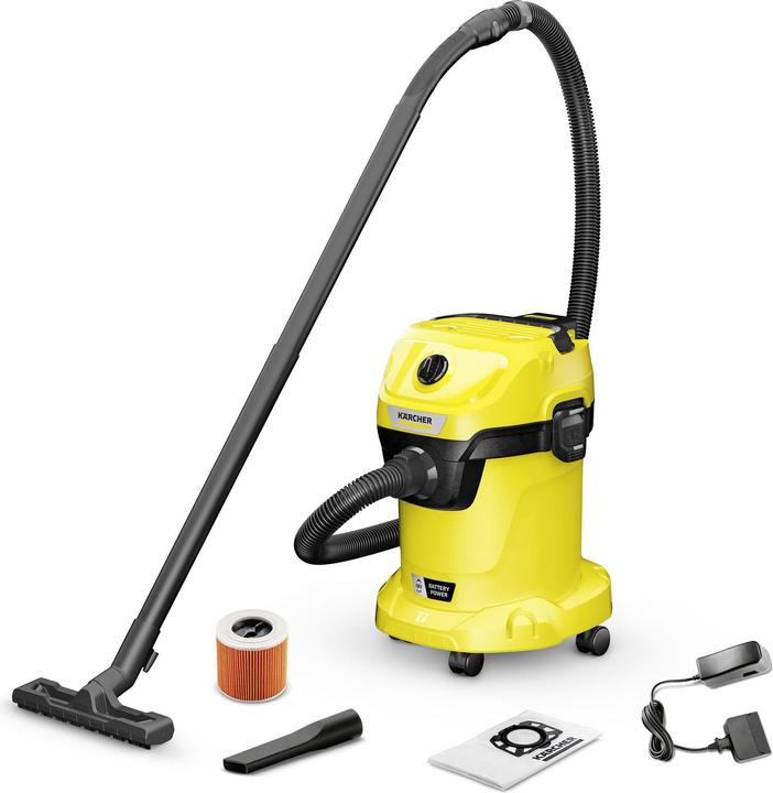 Kärcher WD 3-18 Set di batterie V-17/20 (Aspirapolvere a umido e a secco)