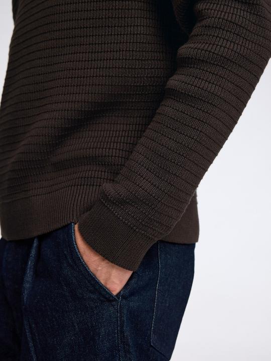 Produktbild Selected Homme Texturierter Pullover mit Rundhalsausschnitt (S)
