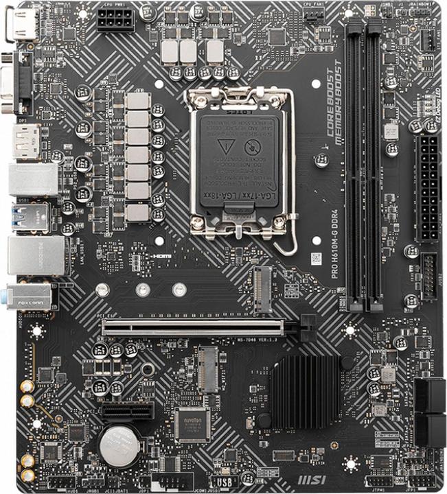 Produktbild MSI PRO H610M-G DDR4 (LGA 1700, Intel H610, mATX)