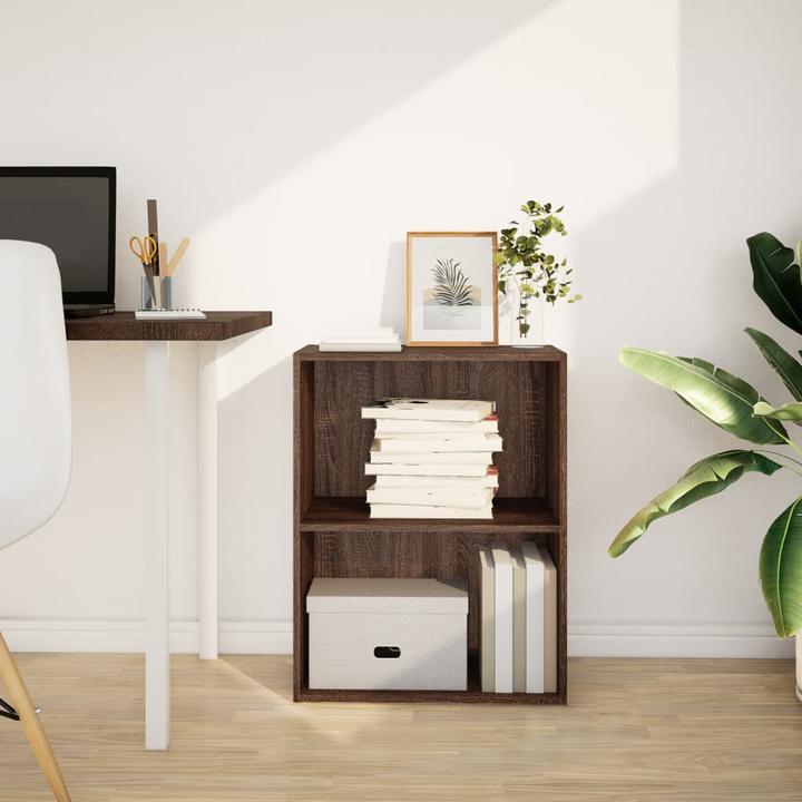 Immagine prodotto VidaXL Bücherregal Regal Standregal Büroregal Aktenregal Braun Eichen-Optik (60 x 30 x 77 cm)
