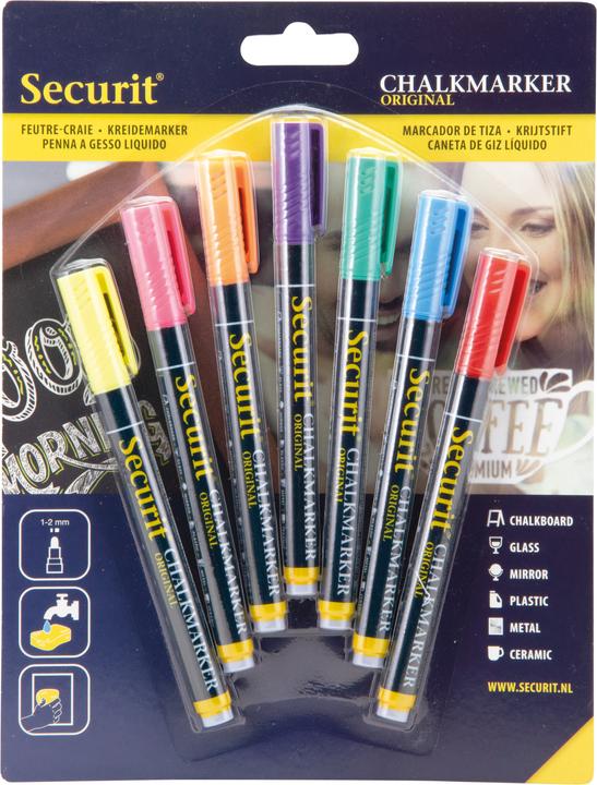 Produktbild Securit Chalk Marker (Mehrfarbig, 2 mm, 7 x)