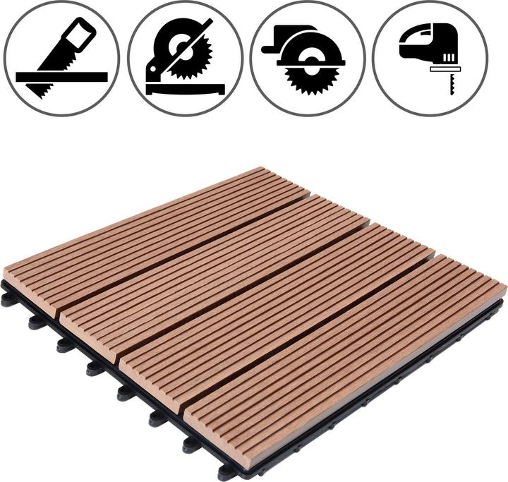 Image du produit Casaria WPC Fliesen (66 x, 30 x 30 cm)