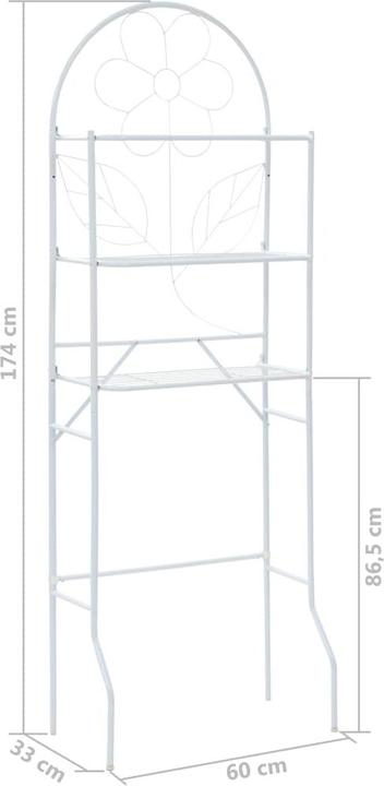 Actual product image VidaXL Badezimmerregal (60 x 33 x 174 cm)