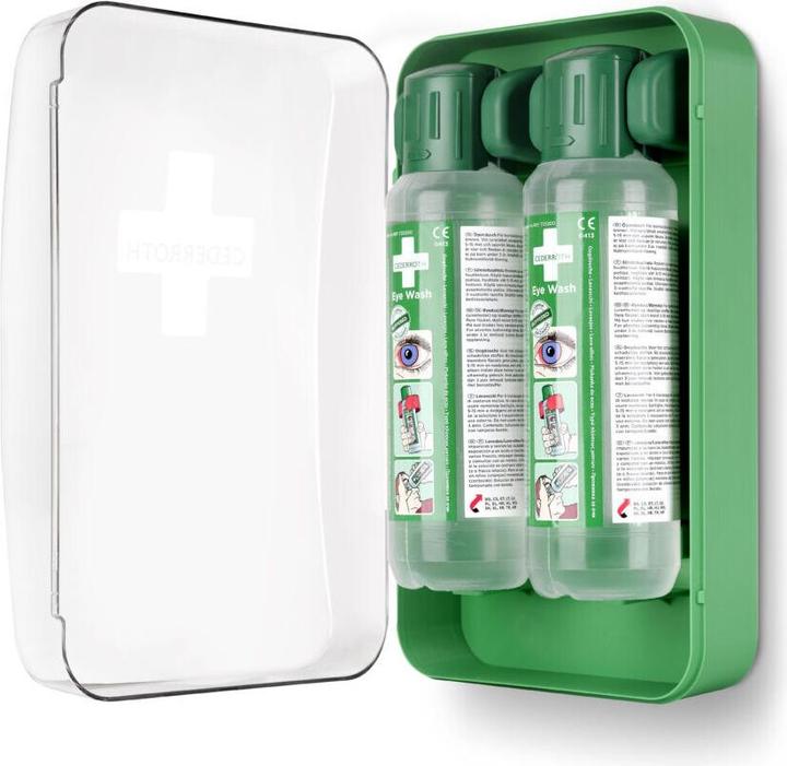 Actual product image Cederroth Augendusche 'Eye Wash Cabinet' 2x0.5l