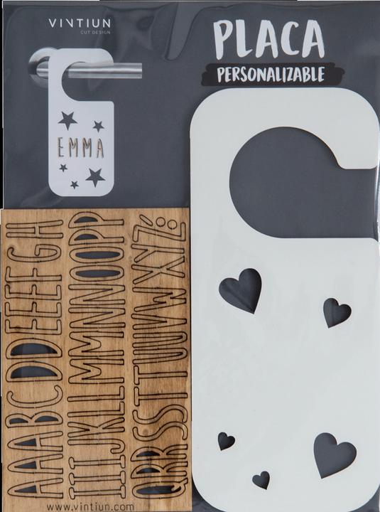 Actual product image Vintiun Door hanger heart personalizable
