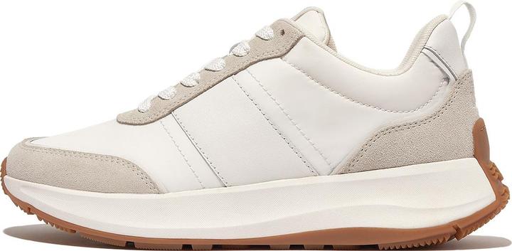 Fitflop F-Mode Flow Sneaker - Nylon & Suede Mix WIT - Maat 37 (37)