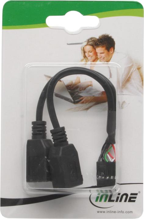 Produktbild InLine USB 2.0 Adapterkabel (0.20 m)