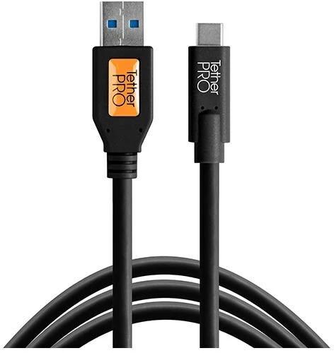 Tether Tools TetherPro, USB-C 3.1 Kabel USB-C / 3.0 A, 4.6 m, Schwarz (4.60 m, USB 3.2 Gen 1)