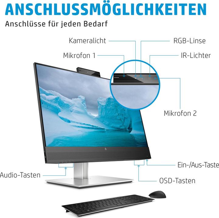 Produktbild HP E24mv G4 (1920 x 1080 Pixel, 23.80")