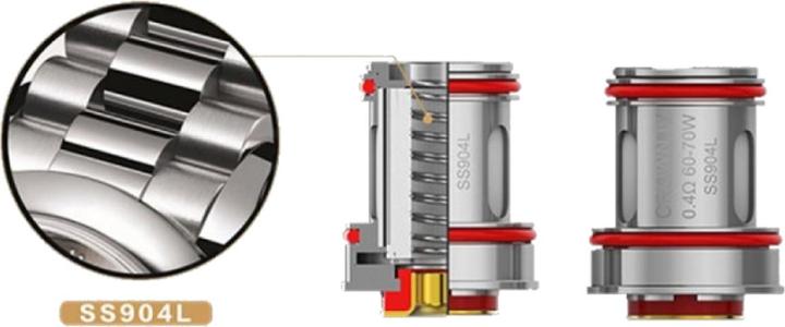 Uwell 4 x CROWN 4 Coil Dual SS904L 0.2ohm (4 x)
