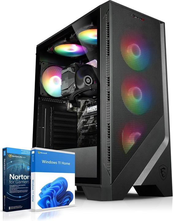 Actual product image Kiebel Gaming PC Taipan AMD Ryzen 5 5500, 32GB DDR4, NVIDIA RTX 3060 12 GB, 1TB SSD, Windows 11 (AMD Ryzen 5 5500, 32 GB, 1000 GB, GeForce RTX 3060)