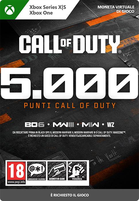 Actual product image Microsoft Xbox Call of Duty Points - 5,000 Download Code (5000 CHF)