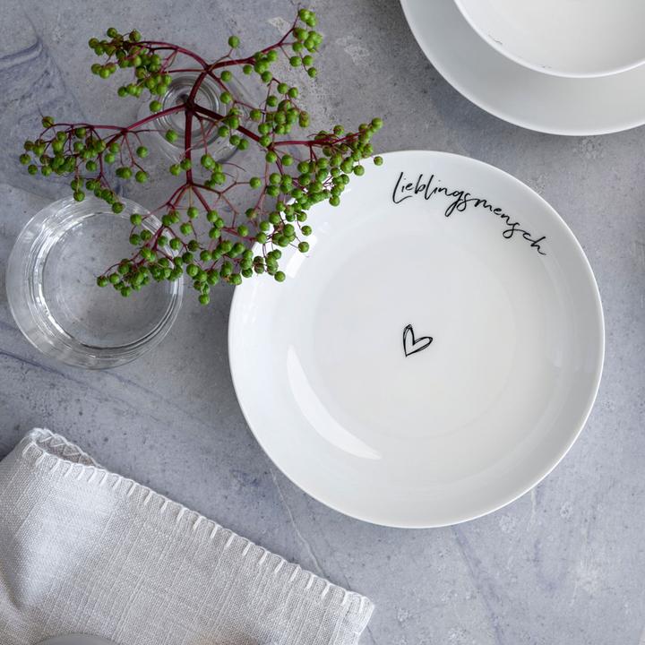 Produktbild Villeroy & Boch Multipack Statement Schale flach Lieblingsmensch - 6 Stück (18.70 cm, 0.37 l, 6 x)