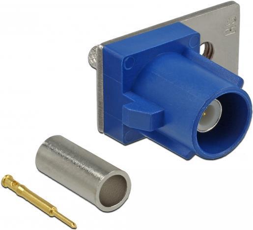Actual product image Delock FAKRA C plug spring pin for crimping 1 prepunched hole (Cable)