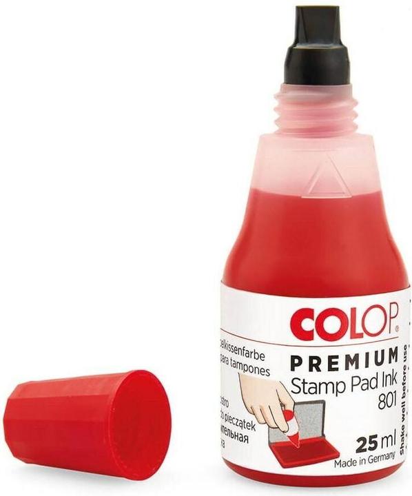 Image du produit Colop Encre pour tampons 801, 25 ml, rouge