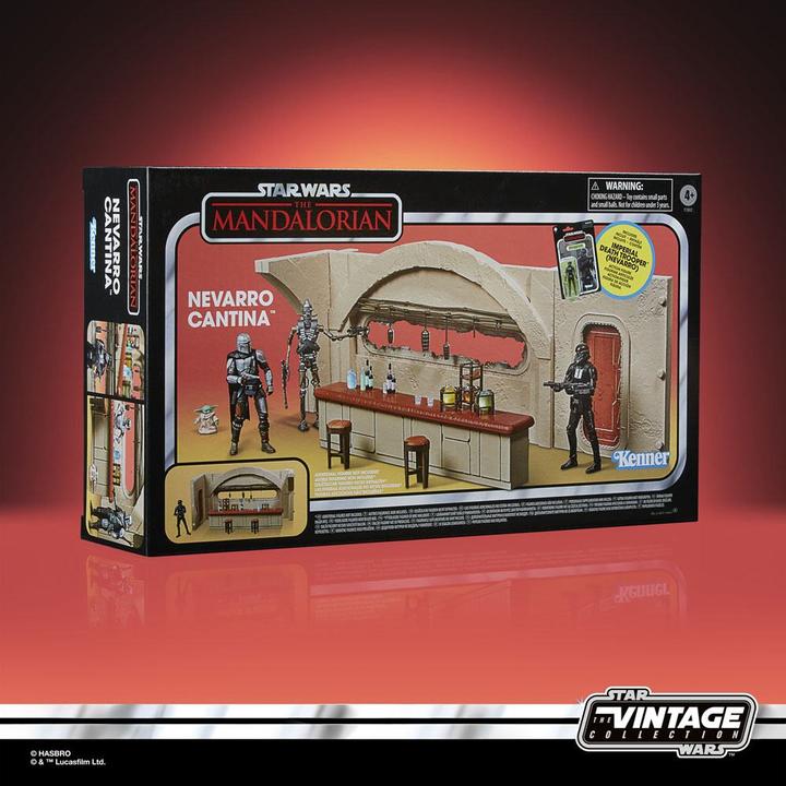Image du produit Hasbro The Vintage Collection Star Wars: The Mandalorian Nevarro Cantina Spielset Imperialer Deat