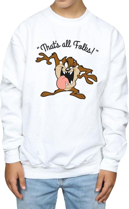 Actual product image Looney Tunes Boys That's All Folks Tasmanian Devil Sweatshirt (116)