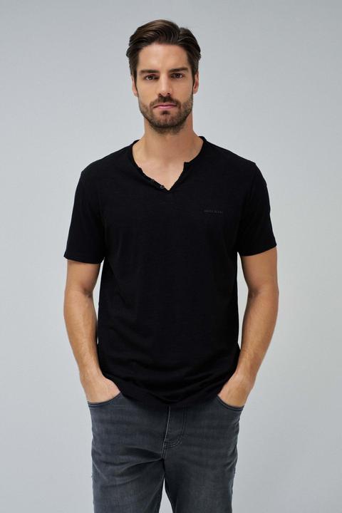 Salsa Jeans T-Shirt Vneck Basic T-Shirt Slim Fit