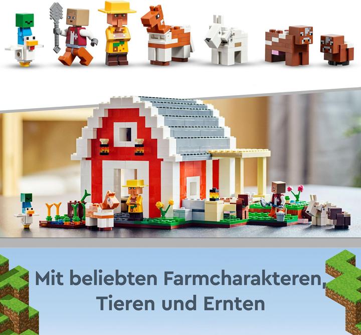 Actual product image LEGO The red barn (21187, LEGO Minecraft)