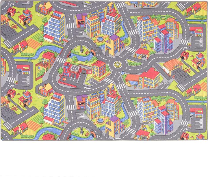 Immagine prodotto Snapstyle Tappeto da gioco per bambini Little Town 3D (200 x 200 cm)