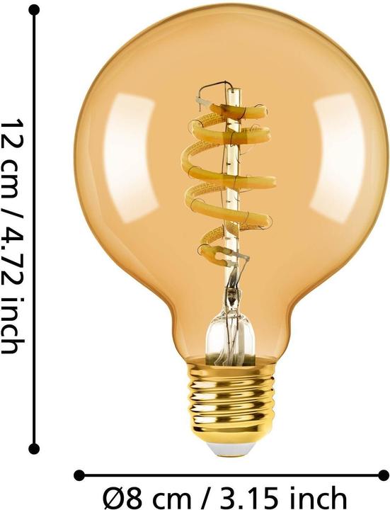Image du produit EGLO Sources lumineuses (E27, 4.90 W, 360 lm, 1 x, G)