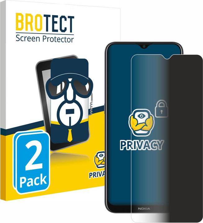 Produktbild BROTECT Sichtschutzfolie Anti-Spy Privacy Folie Blaulicht-Schutz (2 Stück, Nokia G10)
