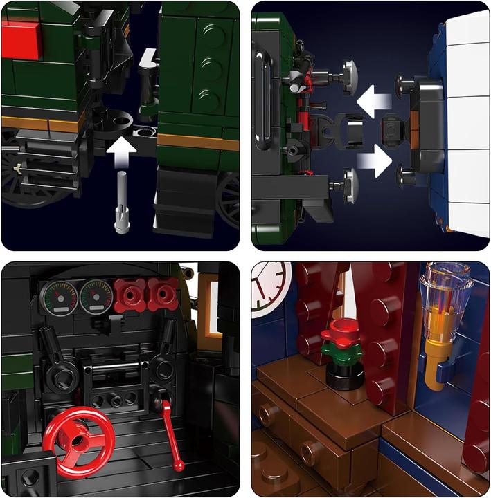 Actual product image Mould King SNCF 231 steam locomotive (Orient-Express)