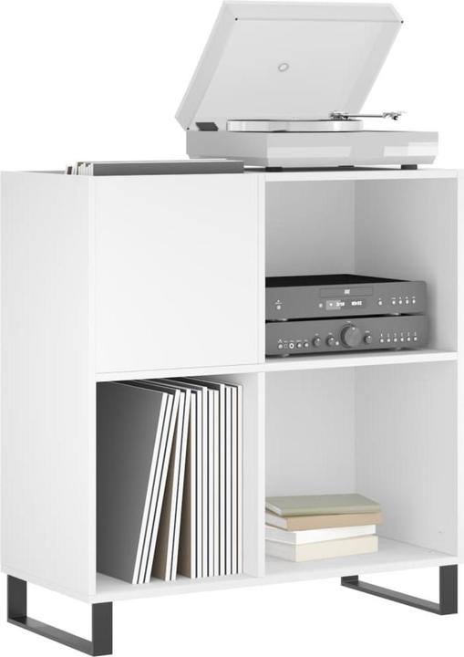 Immagine prodotto VidaXL Plattenschrank Weiss 84,5x38x89 cm Holzwerkstoff, Farbe (84,5 x 38 x 89 cm)