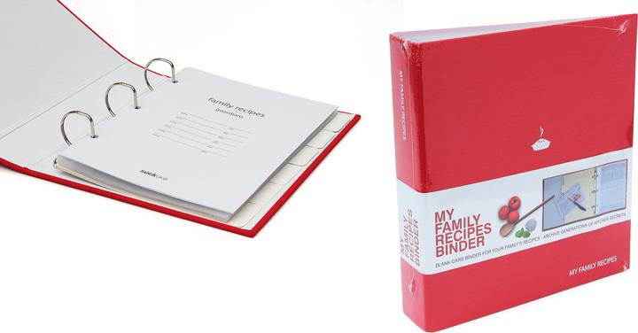 Actual product image Suck UK My Family Recipe (24 x 22 cm, Plain, Lined, Hardcover)