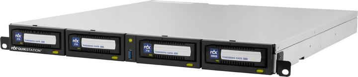 Actual product image Tandberg Data Tandberg RDX QuikStation 4 RM 4-Bay, 4x 1Gb Ethernet, removable disk array, 1U rackmount