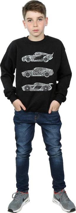 Actual product image Disney Boys Cars Text Racers Sweatshirt (140, 146)
