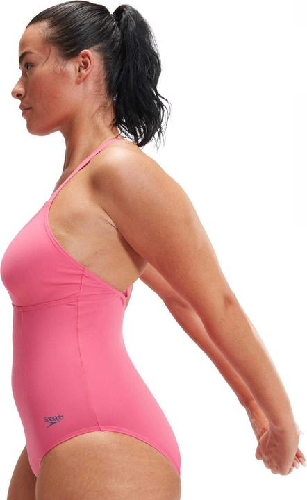 Actual product image Speedo Womens/Ladies Shaped Cross Back One Piece Swimsuit (42 D)