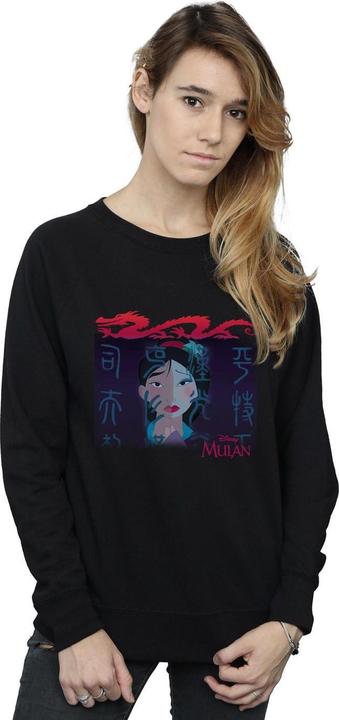 Actual product image Disney Womens/Ladies Mulan Geisha Face Sweatshirt (XL)