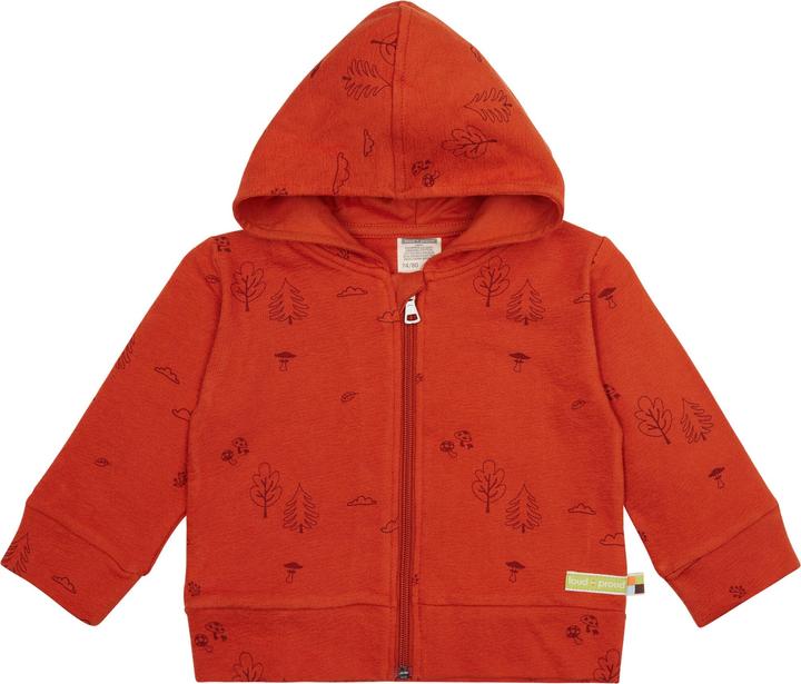 loud + proud Jacke Strukturstrick Terracotta