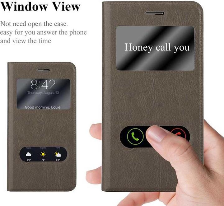 Actual product image Cadorabo Book with View double window cover (Huawei Nova Plus)