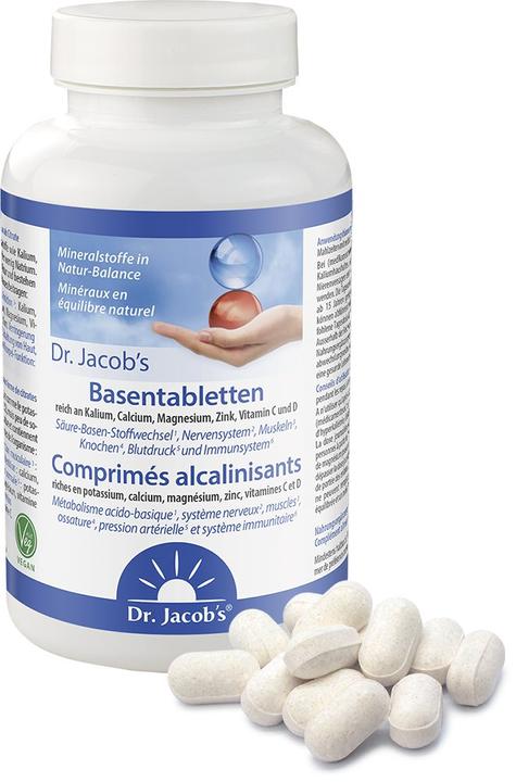 Valeurs nutritives et ingrédients Dr. Jacob's Comprimés de base (250 pièce(s), Cachets, 296 g)