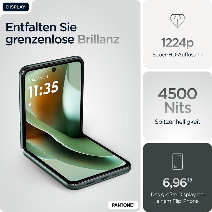 Image du produit Motorola Razr 60 Ultra (512 Go, Pantone Scarab, 6.96", SIM + eSIM, 50 Mpx, 5G)