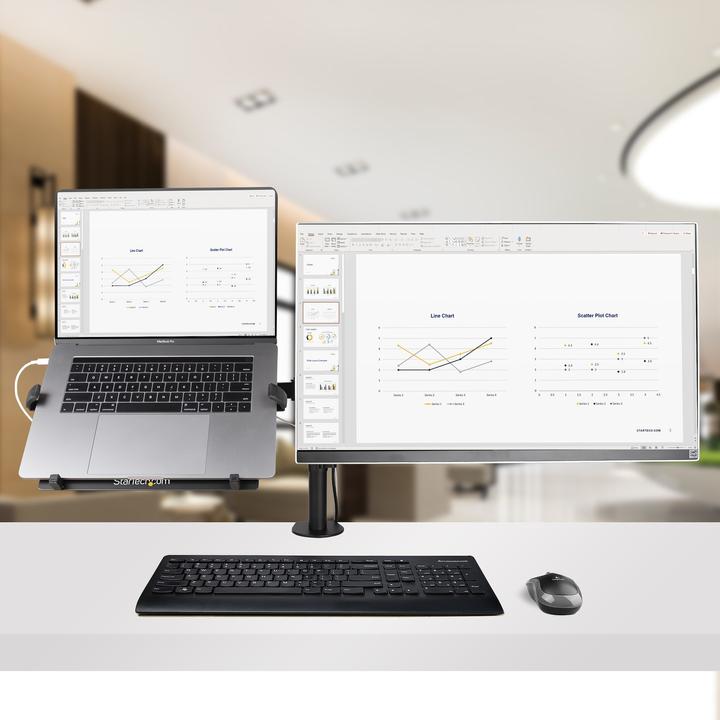 Image du produit StarTech Monitor Arm with VESA Laptop Tray (Tables, 34")